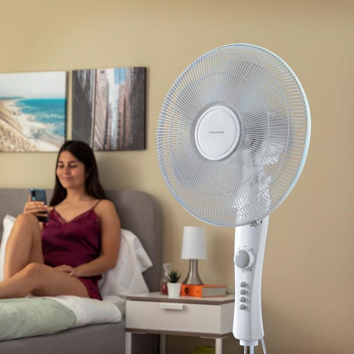 Ventilador de Pie InnovaGoods Freshinn Blanco 45 W 6 Ventilador de Pie InnovaGoods Freshinn Blanco 45 W 6