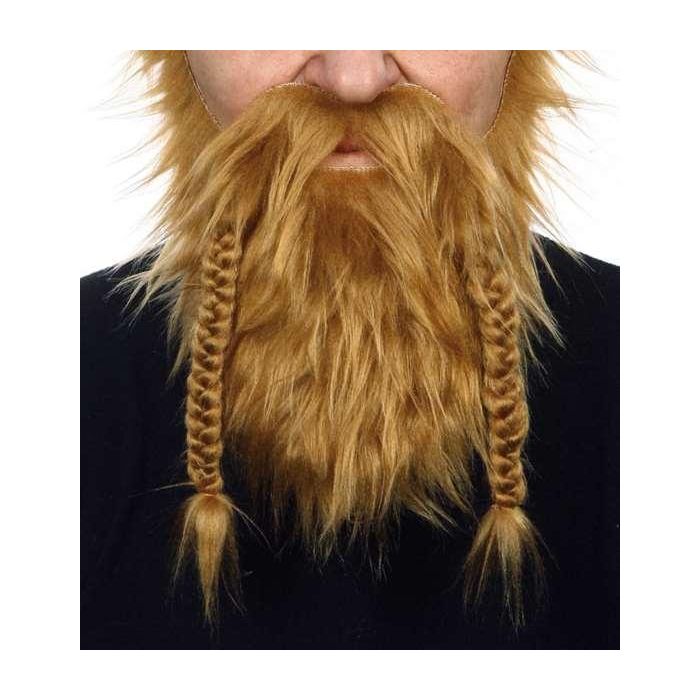 Barba y bigote pelirroja adulto talla única Barba y bigote pelirroja adulto talla única