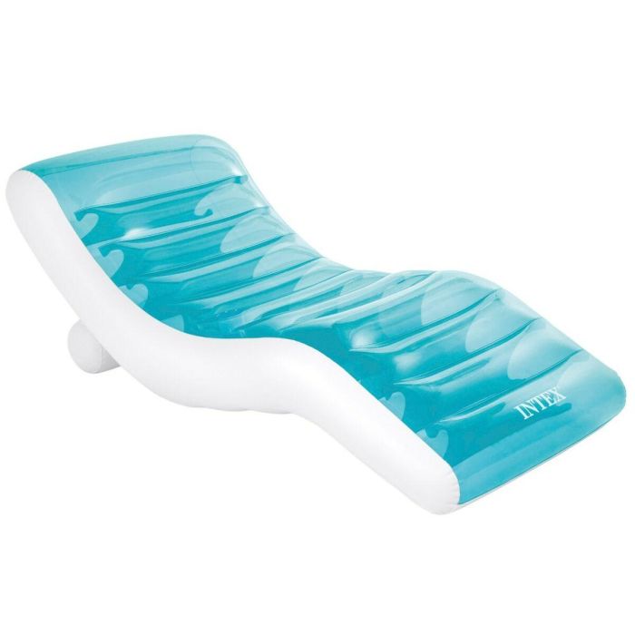 Tumbona Hinchable Intex Azul 191 x 67 x 89 cm (4 Unidades) 6 Tumbona Hinchable Intex Azul 191 x 67 x 89 cm (4 Unidades) 6