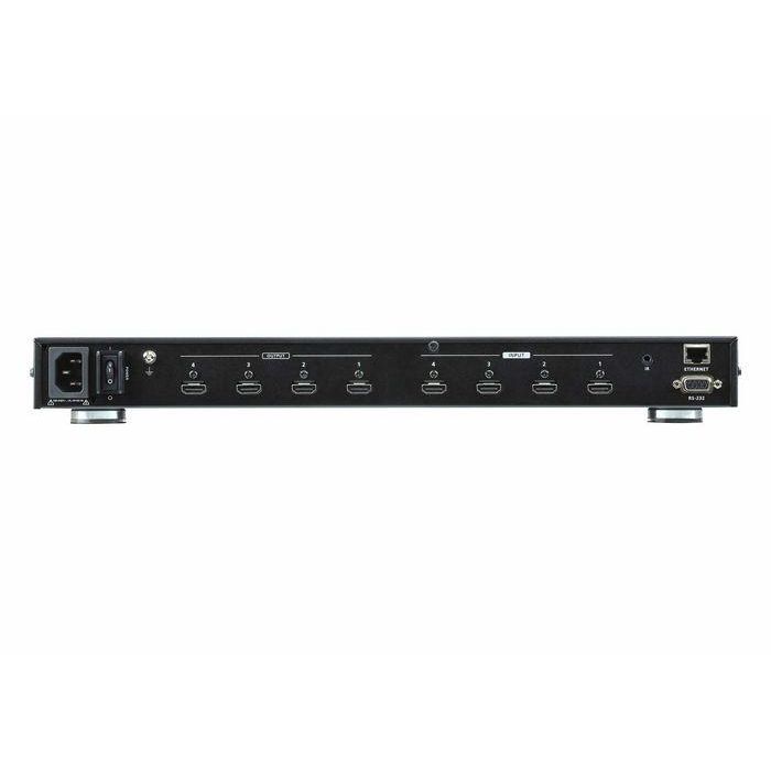 Aten VM0404HB Conmutador HDMI Matrix True 4K, HDCP 2.2, 3D, 4K @ 60Hz (4:4:4), Deep Color, CEC, Control RS-232, Ethernet, IR 1