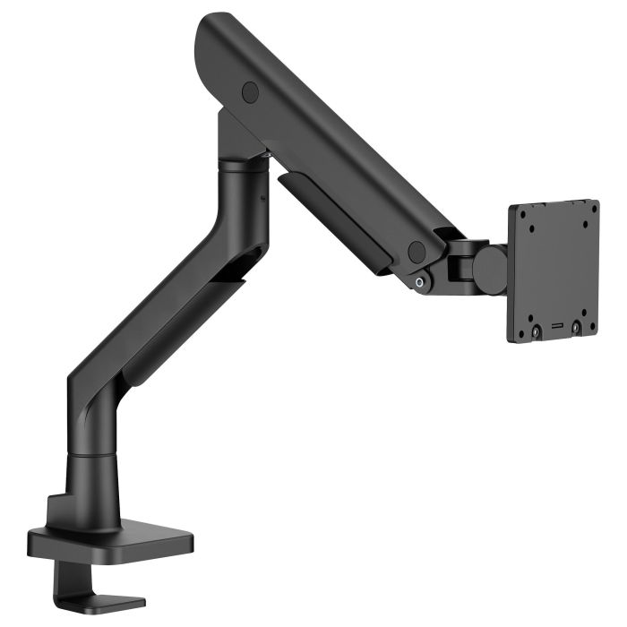 Iiyama Soporte de monitor articulado con gas para escritorio, VESA 100x100, peso 27 kg, rango 17-49", ajuste de altura, inclinación, giro 360°, negro 2