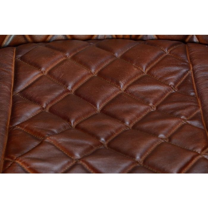 Giner Y Colomer Silla Cuero Natural con Patas de Metal Color Marrón 5