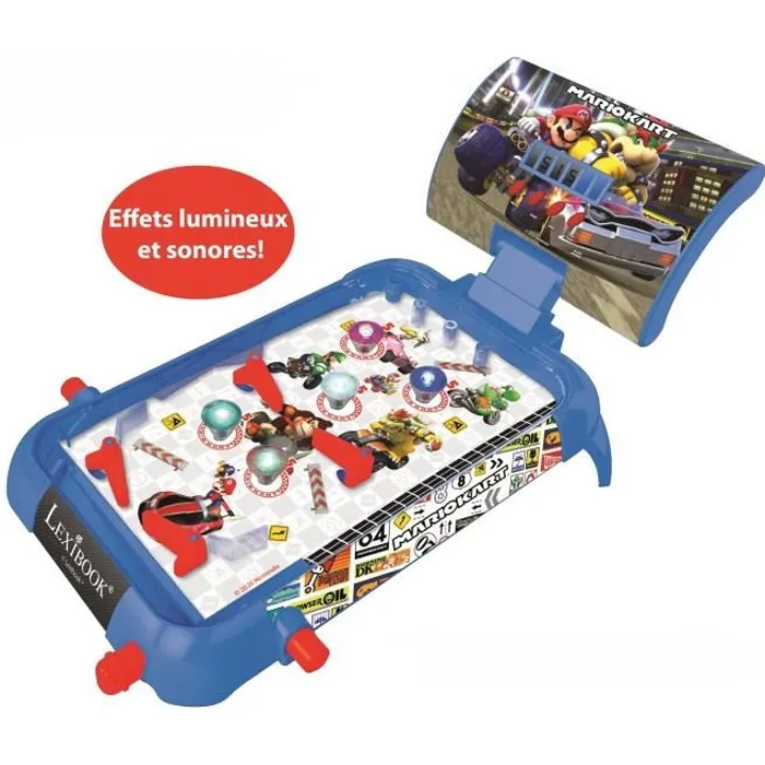 Lexibook Pinball Electrónico Mario Kart Nintendo JG610NI +5 Años Juego de Mesa Infantil 0 Lexibook Pinball Electrónico Mario Kart Nintendo JG610NI +5 Años Juego de Mesa Infantil 0