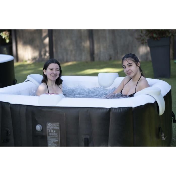 Sunspa Spa Hinchable Cuadrado 6 plazas con Iluminación LED de 4 Colores Potentes y 130 Micro Jets de Burbujas de Oxígeno para Relajación Óptima 1 Sunspa Spa Hinchable Cuadrado 6 plazas con Iluminación LED de 4 Colores Potentes y 130 Micro Jets de Burbujas de Oxígeno para Relajación Óptima 1