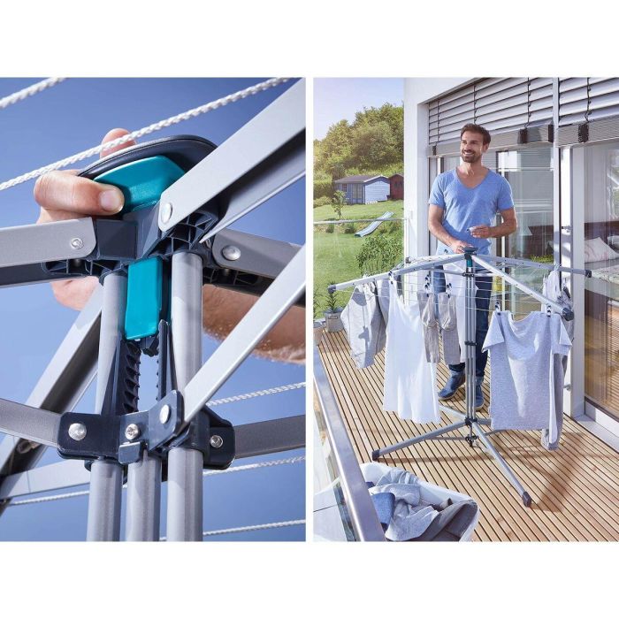 Leifheit 82500 Secador de Ropa LinoPop-Up, 14 m de Extensión, Plegado Compacto 3 Leifheit 82500 Secador de Ropa LinoPop-Up, 14 m de Extensión, Plegado Compacto 3