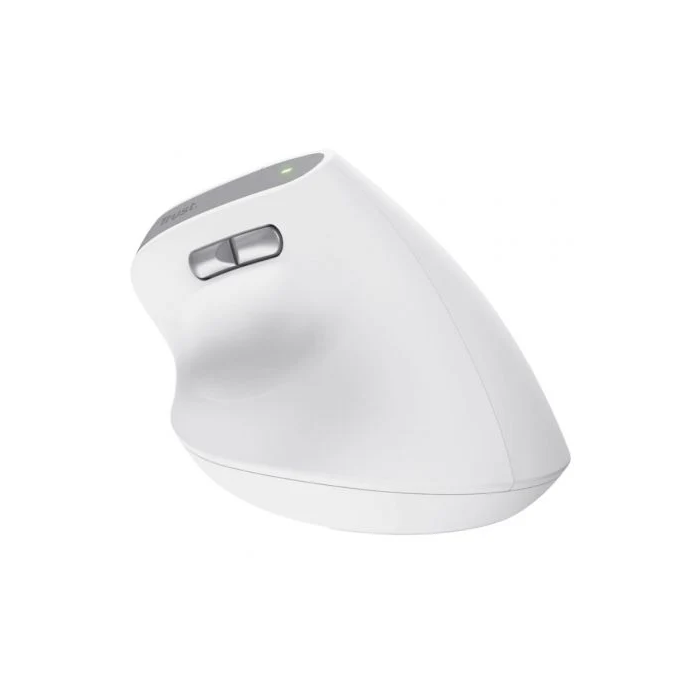 Trust Ratón Ergonómico Inalámbrico Bayo II Recargable Blanco 25398 Hasta 2400 DPI 4