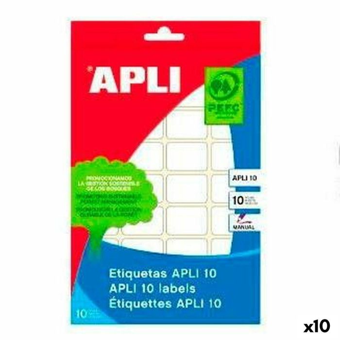 Etiquetas Apli Blanco Papel 10 Hojas 20 x 50 mm (10 Unidades) 0 Etiquetas Apli Blanco Papel 10 Hojas 20 x 50 mm (10 Unidades) 0