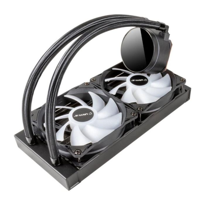 Unykach AquaStorm 240 Kit Refrigeración Líquida RGB con Display Temperatura CPU, 2 Ventiladores 12cm, 250W TDP, Intel/AMD 2 Unykach AquaStorm 240 Kit Refrigeración Líquida RGB con Display Temperatura CPU, 2 Ventiladores 12cm, 250W TDP, Intel/AMD 2
