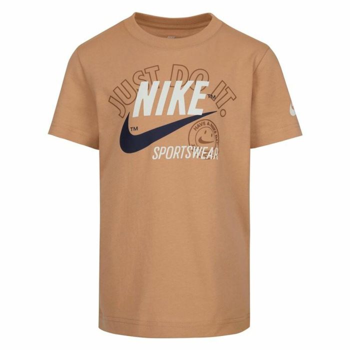 Camiseta de Manga Corta Niño Nike Retro Ss Beige 0 Camiseta de Manga Corta Niño Nike Retro Ss Beige 0