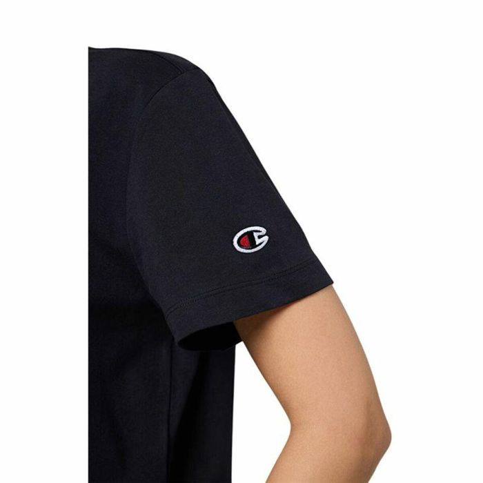 Camiseta de Manga Corta Mujer Champion Champion Crewneck Negro M 1