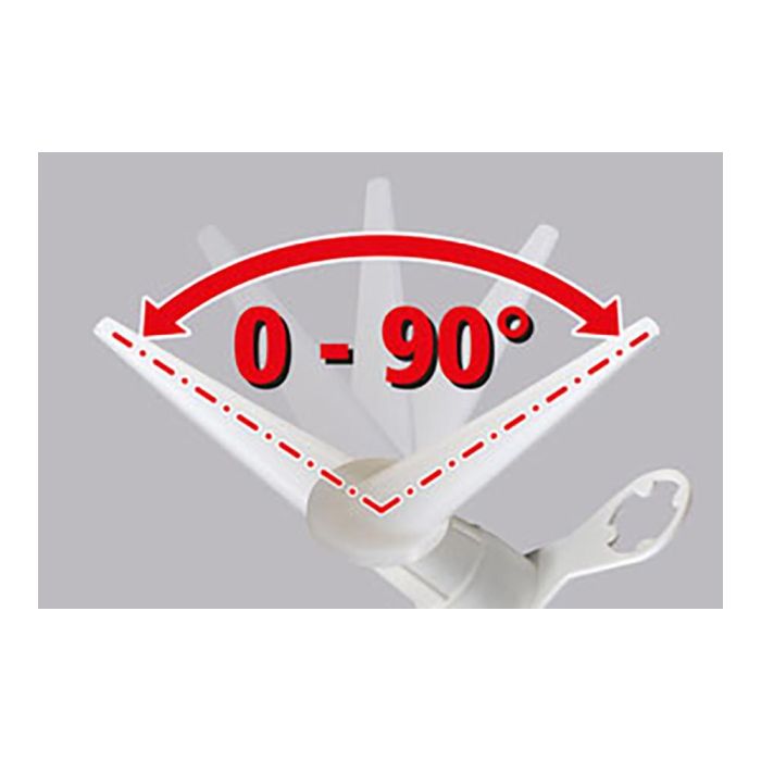 Wolfcraft 4366000 Kit 2 Puntas Cartucho Articuladas Ángulo Ajustable 90° para Zonas Inaccesibles 2