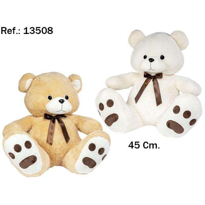 Peluche oso pies grandes 45cm. - modelos surtidos