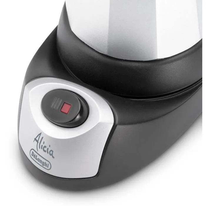 Delonghi Cafetera Italiana EMKM6B Alicia Plus Eléctrica Moka Capacidad 6 Tazas Blanco 1