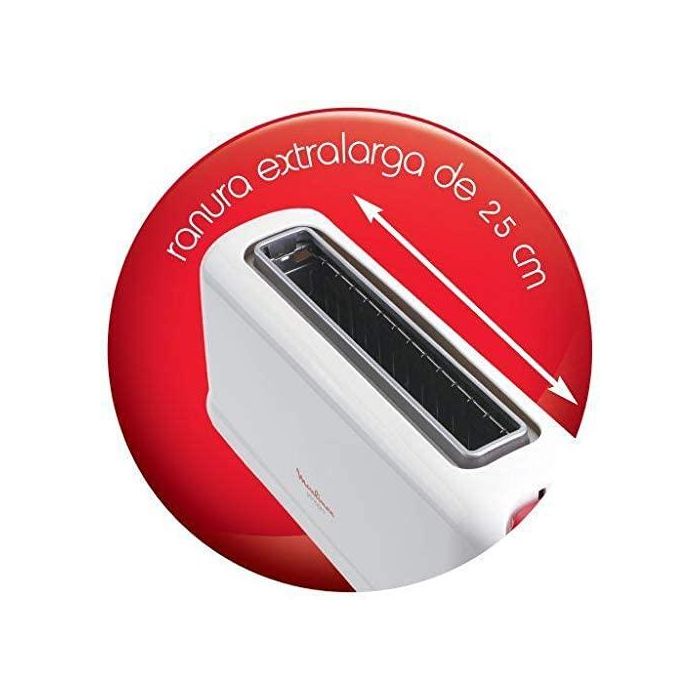 Moulinex Tostador Boca Ancha 25 cm 1000W - Tostador de Pan con Abertura Extra Ancha, 1000 Vatios