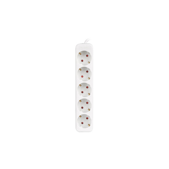 Lanberg PS0-05F-0300-W base múltiple 3 m 5 salidas AC Interior Blanco Lanberg PS0-05F-0300-W base múltiple 3 m 5 salidas AC Interior Blanco