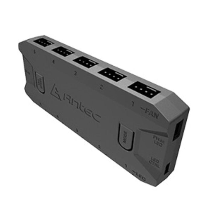 Antec Controlador de Ventilador ARGB & PWM para Conectores de 3 y 4 Pines, 12V 0 Antec Controlador de Ventilador ARGB & PWM para Conectores de 3 y 4 Pines, 12V 0