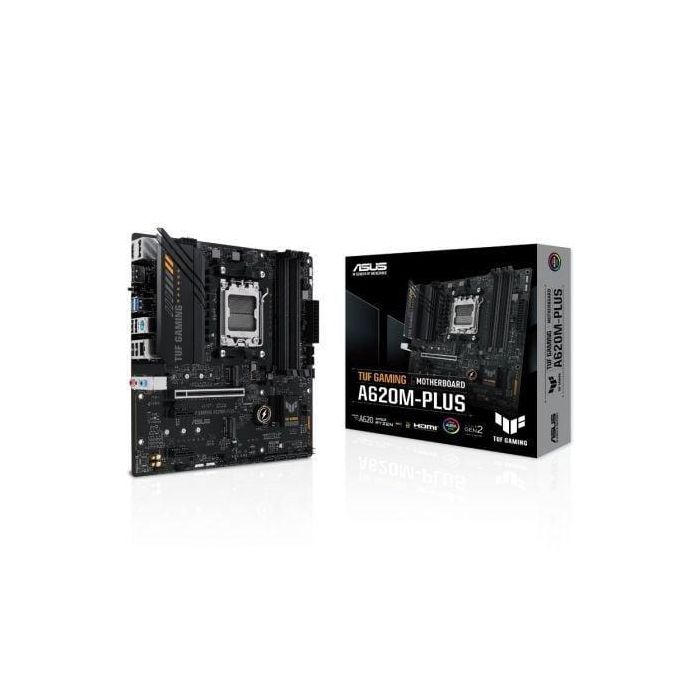 ASUS TUF GAMING A620M-PLUS AMD A620 Socket AM5 micro ATX - Compatible con AMD Ryzen 3/5/7/9 7th Gen, DDR5, 90MB1EZ0-M0EAY0 0 ASUS TUF GAMING A620M-PLUS AMD A620 Socket AM5 micro ATX - Compatible con AMD Ryzen 3/5/7/9 7th Gen, DDR5, 90MB1EZ0-M0EAY0 0