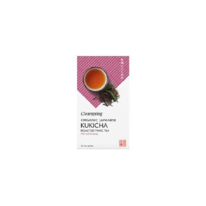 CLEARSPRING Té Kukicha Infusión Bio 20 Bolsitas - Té japonés Vegano