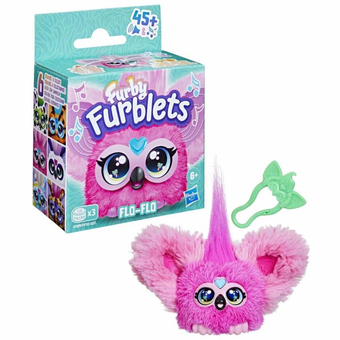 HASBRO Mini Furby Flo-Flo Furblet Juguete Electrónico con 45+ Melodías K-pop y Sonidos Furbish, Edad +6 Años 2