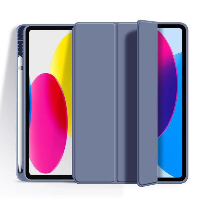eSTUFF Funda para iPad 11ª Gen 2025/10ª Gen 2022 SEATTLE – Ultra delgada, TPU suave, magnética, Púrpura