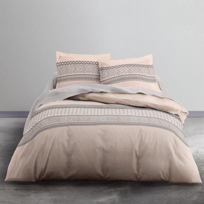 TODAY Rosalie - Juego de cama - Algodón - 2 personas - 240 x 260 cm - Estampado rosa 2 TODAY Rosalie - Juego de cama - Algodón - 2 personas - 240 x 260 cm - Estampado rosa 2