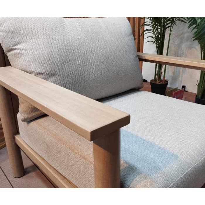 Sofa Terraza Y Jardin DKD Home Decor Marron Gris 78 x 69 x 154 cm Set de 4 2