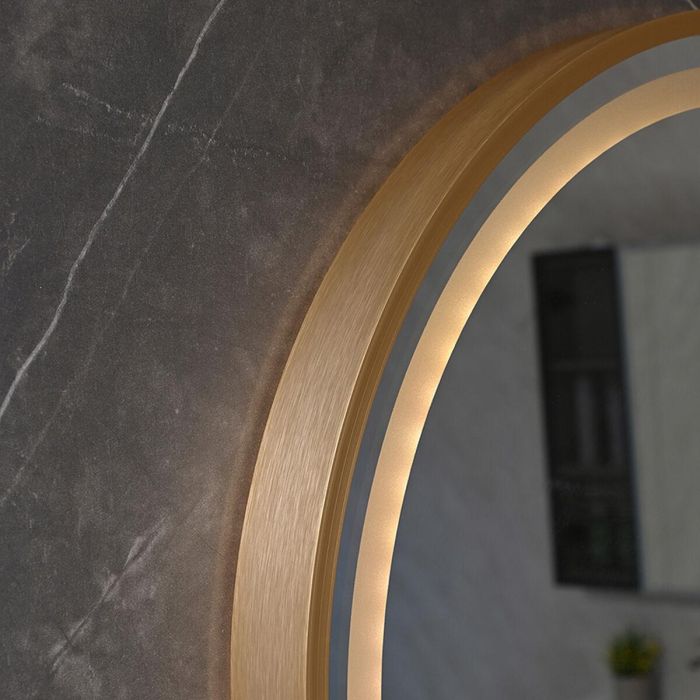 Espejo Vestidor Home ESPRIT Negro Aluminio 60 x 0,5 x 165 cm 2