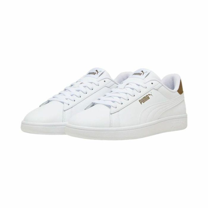 Zapatillas Casual de Mujer Puma Smash 3.0 L Blanco Verde 1