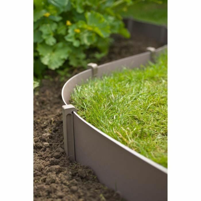 NATURALEZA Bolsa de 10 anclas de polipropileno para bordes de jardín - H 26.7 x 1.9 x 1.8 cm - Beige topo 2 NATURALEZA Bolsa de 10 anclas de polipropileno para bordes de jardín - H 26.7 x 1.9 x 1.8 cm - Beige topo 2
