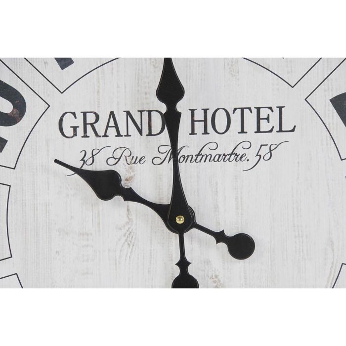 Reloj Pared Chic DKD Home Decor Blanco Negro 6 x 89 x 61 cm (2 Unidades) 2 Reloj Pared Chic DKD Home Decor Blanco Negro 6 x 89 x 61 cm (2 Unidades) 2