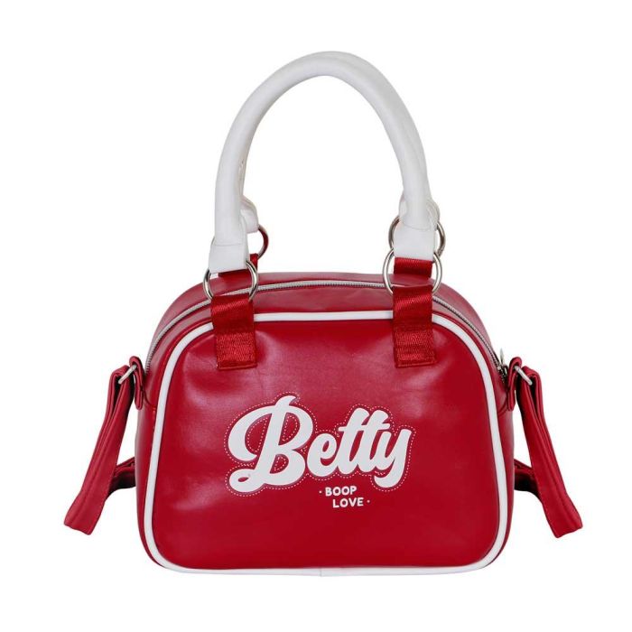 Bolso Bowling Fashion Varsity Betty Boop Burdeos 2