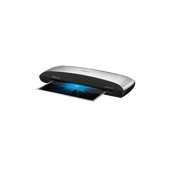 Plastificadora Fellowes Spectra A4/ hasta A4 y 125 Micras/ Negra y Gris