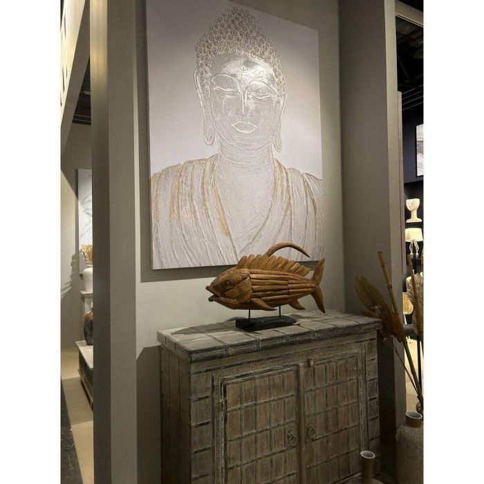 Cuadro Óleo Romimex Lienzo Buda 120 x 160 x 4 cm 1 Cuadro Óleo Romimex Lienzo Buda 120 x 160 x 4 cm 1