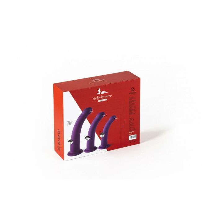 Dildo Virgite Morado S/M/L Set 2 Dildo Virgite Morado S/M/L Set 2