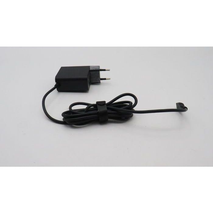 Lenovo 65W power adapter with adjustable voltage levels: 20V, 15V, 9V, and 5V, featuring dual ports for simultaneous charging. 7 Lenovo 65W power adapter with adjustable voltage levels: 20V, 15V, 9V, and 5V, featuring dual ports for simultaneous charging. 7