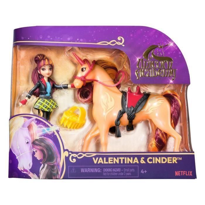 Spin Master 6066850 Valentina y Chispa - Muñeca Articulada Academia Unicornio Serie TV +4 Años 2