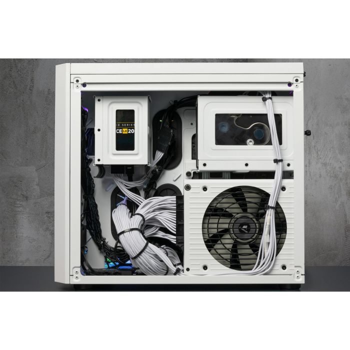 Corsair Torre PC Crystal Series 280X RGB con Ventana de Cristal Templado Blanca 19