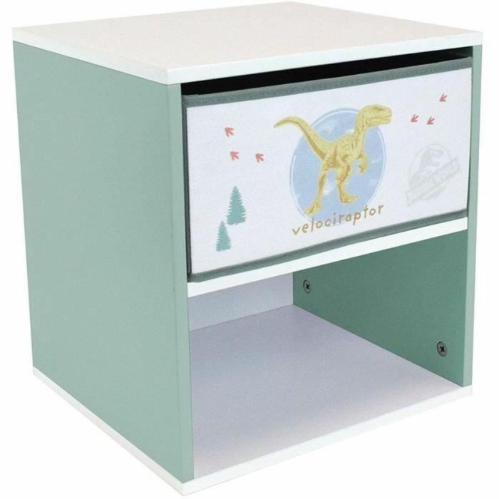 Fun House AUC3700057135089 Cajón de Cama Infantil de Almacenamiento con Diseño Dinosaurios Jurassic World, 36 x 33 x 30 cm