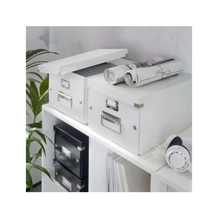 Leitz Click&Store Caja de Almacenamiento para DVDs Blanca 206x147x352 mm 1