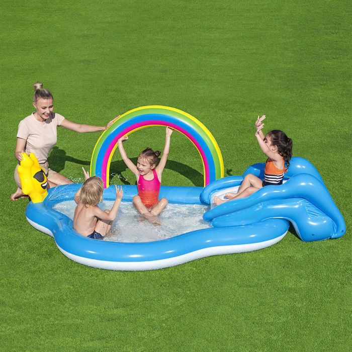 Bestway Piscina Hinchable Parque de Juegos Arcoiris 257x145x91 cm +2 Años Jardin 53092 18 Bestway Piscina Hinchable Parque de Juegos Arcoiris 257x145x91 cm +2 Años Jardin 53092 18