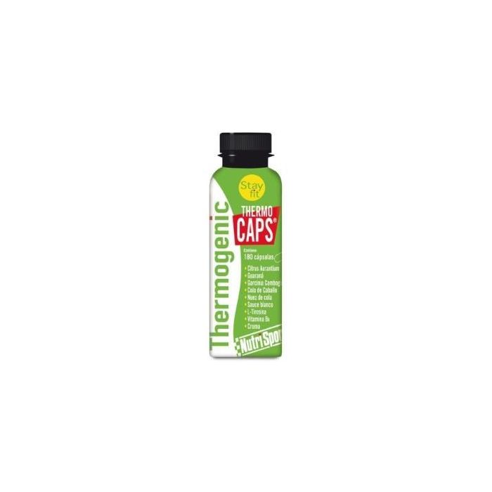NUTRISPORT Thermo Caps 180 Cápsulas con Garcinia Cambogia, Guaraná y Cafeína para Control de Peso