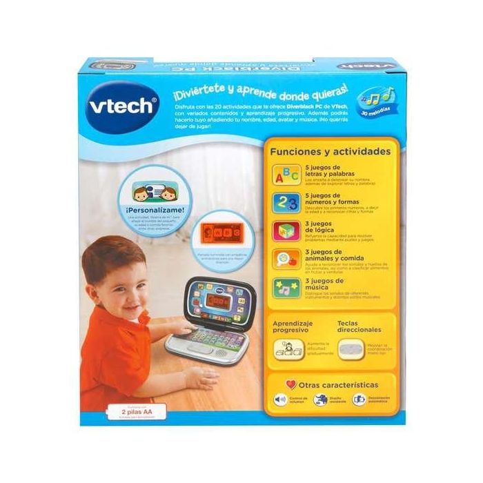 Ordenador diverblack con voz y música, pantalla interactiva y 20 actividades 5,5x24x16 cm 4 Ordenador diverblack con voz y música, pantalla interactiva y 20 actividades 5,5x24x16 cm 4