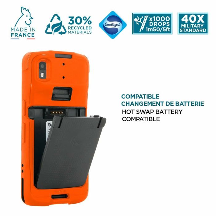 Funda para Móvil Mobilis 052064 Naranja 1