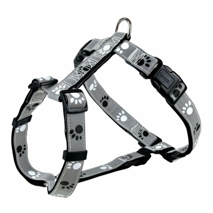 Arnés para Perro Trixie Silver Reflect Negro Gris 2 Arnés para Perro Trixie Silver Reflect Negro Gris 2
