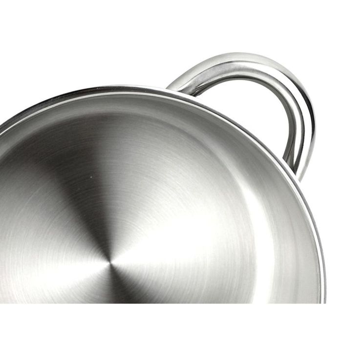 Fagor Silverinox Olla Inoxidable 18/10 6,8 L Ø24 x 15 cm con Tapa de Acero Inoxidable, Fondo Termodifusor, Apta para Todo Tipo de Fuegos