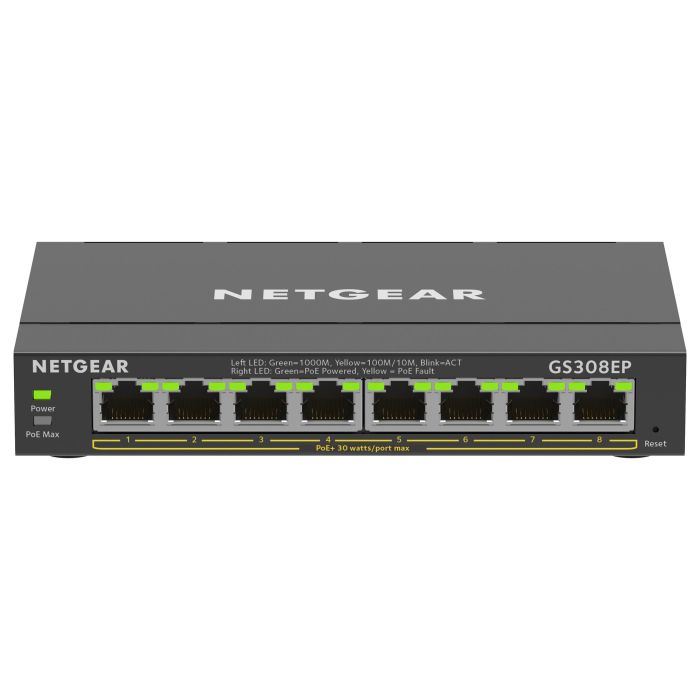 NETGEAR GS308EP Switch PoE+ Gestionado Gigabit Ethernet 8 Puertos 3