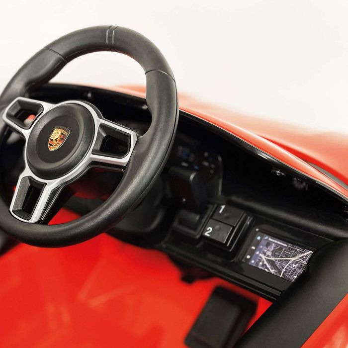 Coche bateria porsche taycan turbo s 12v con luces delanteras y traseras 102x62x53 cm 4