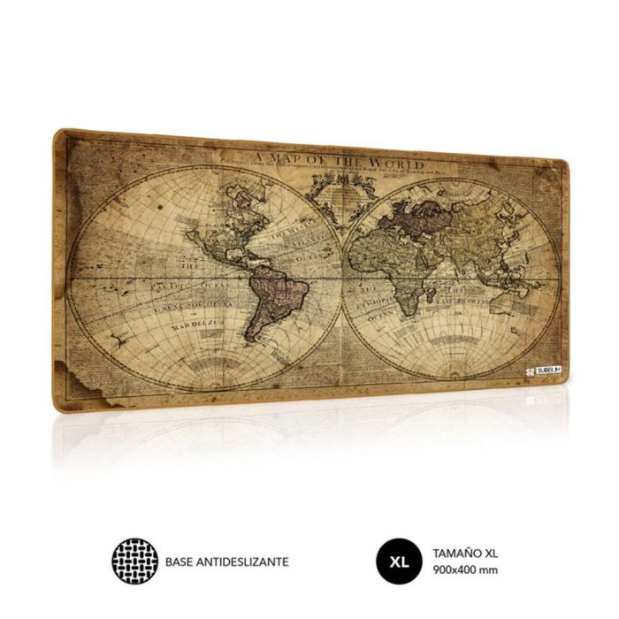 Alfombrilla Subblim SUBMP-01PUW03 Vintage World XL/ 900 x 400 x 3 mm Alfombrilla Subblim SUBMP-01PUW03 Vintage World XL/ 900 x 400 x 3 mm