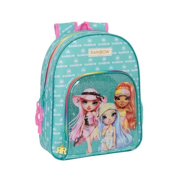 Mochila Escolar Rainbow High Paradise Turquesa 28 x 34 x 10 cm 1