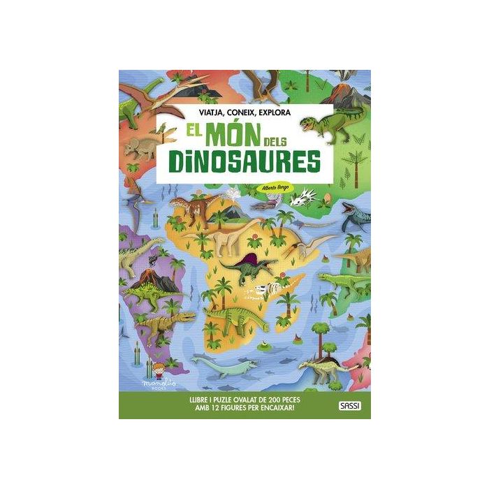 Puzle Sassi Manolito Books El Mon Dels Dinosaures - Catalan 200 Piezas (+6 Años)
